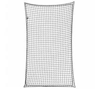 vidaXL Trailer Net with Elastic Rope - 5x3m Black Polypropylene Cargo Truck Bed Mesh - Tear-resistant, UV & Weatherproof