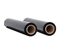 (black, 50 cm x 300 m/ 2 pcs) vidaXL Stretch Films Packaging Film Wrapping Film Stretch Wrap Roll 30 μm