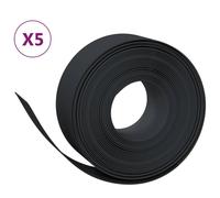(black, 50 x 0.2 m) vidaXL Garden Edging Patio Lawn Edging Garden Border Rolls 5 pcs Polyethylene
