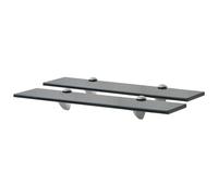 vidaXL Floating Shelves 2 pcs Glass 50x10 cm 8 mm