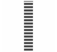 vidaXL Zebra Blind Black 50x200 cm Fabric Width 45.9 cm Polyester