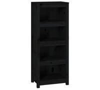(Black, 50 x 35 x 125.5 cm) vidaXL Solid Wood Pine Book Cabinet Display Organiser Multi Colours/Sizes