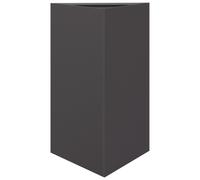 (black, 50 x 43 x 75 cm/ 1 pcs) vidaXL Garden Planters Outdoor Flower Pot Patio Planter Box Triangular Steel