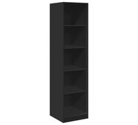 (black, 50 x 50 x 200 cm/ 4 shelves piece) vidaXL Wardrobe Clothing Storage Hanger Clothes Cabinet Closet Engineered Wood
