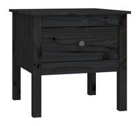 (black, 50 x 50 x 49 cm/1) vidaXL 1/2x Solid Wood Pine Side Table Multi Colours 40x40x39 cm/50x50x49 cm