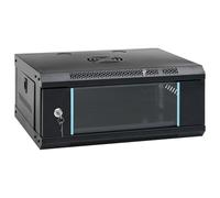 (black, 530 x 400 x 210 mm) vidaXL 9U Wall Mounted Network Cabinet Home Server Rack Data Cabinet 19" IP20