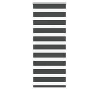 (black, 55 x 150 cm) vidaXL Zebra Blind Dark Grey 45x230 cm Fabric Width 40.9 cm Polyester