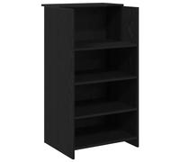 vidaXL Reception Desk Black 55x50x103.5 cm Engineered Wood