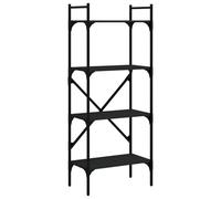 (black, 56 x 31.5 x 138.5 cm) vidaXL Bookcase 5-Tier Book Shelf Storage Shelf Organiser Engineered Wood