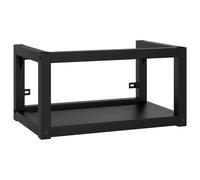 vidaXL Wall-mounted Bathroom Washbasin Frame Black 59x38x31 cm Iron