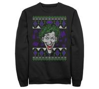 (black, 5XL) Batman Mens Joker Sweatshirt