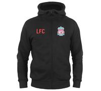 Liverpool FC Official Football Gift Boys Fleece Zip Hoody Black 6-7 Years