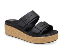 Crocs Brooklyn Buckle Low Wedge In Black Black 6