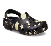 (Black, 6 (Adults')) Crocs Classic Graphic Thermoplastic Black Loafers