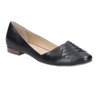 (Black, 6 (Adults')) Hush Puppies Marley Ballerina Leather Women's Black Flats