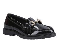 (Black, 6 (Adults')) Hush Puppies Verity Patent Snaffle Leather Women's Black Loafers