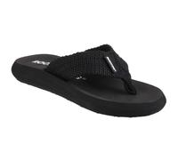 (Black, 6 (Adults')) Rocket Dog Sunset Webbing Women's Black Flip Flops