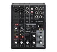 Yamaha Ag06MK2 Black 6-channel Live Streaming Loopback MixerUSB Interface with Steinberg Software Suite