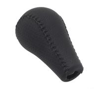Black 6 Speed Leather Gear Shift Knob Compatible With For Nissan Navara D40 for frontier Double Cab Years 2005 To 2015 Manual Transmission Shifter Handle Replacement Part High Durability Plastic Core
