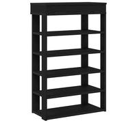 (black, 60 cm) vidaXL Shoe Rack Shoe Cabinet Holder Hall Shoe Storage Shelf Engineered Wood