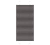 vidaXL Pleated Blind Black 60x100 cm Fabric Width 59.4 cm Polyester, Black