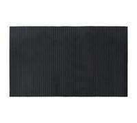 Bamboo Rug Black 60x100 cm Bamboo & PP Non-Slip Anti-Slip Backing Natural Looks