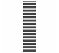 vidaXL Zebra Blind Black 60x230 cm Fabric Width 55.9 cm Polyester, Black