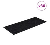(black, 60 x 25 cm) vidaXL Self-adhesive Stair Mats Decoration Stair Protector Anti-slip Stair Rug