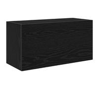 vidaXL Bathroom Wall Cabinet Black 60x25x30 cm Engineered Wood