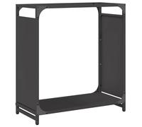 (black, 60 x 28 x 65 cm) vidaXL Firewood Rack White 60x28x65 cm Cold-rolled steel fireplace log holder