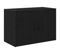 vidaXL Garage Wall Cabinet Black Engineered Wood
