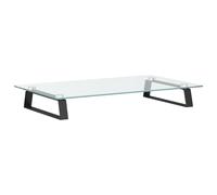 (black, 60 x 35 x 8 cm) vidaXL Monitor Stand Riser Computer Display Stand Tempered Glass and Metal