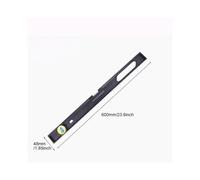 (Black 60 x 4.8cm) 600mm Electronic Aluminum Frame Magnetic Spirit Level For Construction