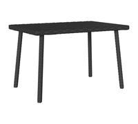 (black, 60 x 40 x 37 cm) vidaXL Garden Coffee Table Rectangular Light Grey 40x40x37 cm Poly Rattan