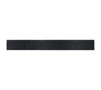 vidaXL Black Bamboo Rug Floor Mat - Rectangular Area Carpet Runner for Hallway, Living Room - Durable, Water-Resistant, Anti-Slip (60x500cm)