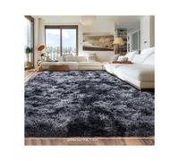 (Black, 63*90.55in/160*230cm,1pc) Rainbow pattern bohemian style rug, 1 soft and fluffy non-slip floor mat, fluffy children's room rug, tie-dye rug, machine washable