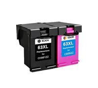 Black 63XL Compatible Ink Cartridge Replacement Compatible With Deskjet 1110 1111 1112 2130 2131 2132 Printers(1BK 1C)