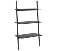 (black, 64 x 34 x 116 cm) vidaXL Leaning Shelf Bookcase Bookshelf Shelving Unit Storage Rack Organiser