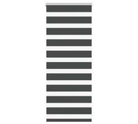 vidaXL Zebra Blind Black 65x100 cm Fabric Width 60.9 cm Polyester, Black