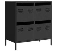 (black, 68 x 39 x 73.5 cm) vidaXL Sideboard Cabinet Storage Cupboard Highboard Cold-rolled Steel