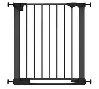 Safetots Safestep Gate, Black, 68Cm - 75Cm, Extra Low Walkthrough, Pressure Fit Safety Gate, Baby Gate For Stairs And Doors, Black