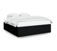 (black, 6ft super king size) vidaXL Bed Frame Bed Base Bedroom Mattress Foundation Home Bedstead Fabric
