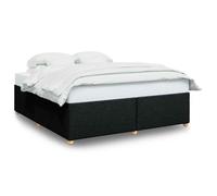 (black, 6ft super king size) vidaXL Bed Frame without Mattress Bed Base Bedstead Mattress Foundation Fabric