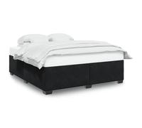 (black, 6ft super king size) vidaXL Bed Frame without Mattress Bed Base Bedstead Mattress Foundation Velvet