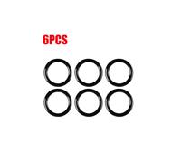 (black-6PCS) 6/4/2/1PCS Car Engine One Start Stop Push Button Ignition Key Circle Sticker