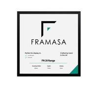 (Black, 6x6 Inch) Thin Matt Picture Photo Frames, Flat Profile Art Poster Frames Black, White, Walnut & Grey Thin Photo Frames