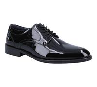Hush Puppies Damien Lace Up Patent Leather Men's Black Patent Lace-Up Shoes UK 7