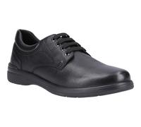 (Black, 7 (Adults')) Hush Puppies Marco Leather Men's Black Lace-Up Shoes