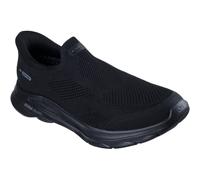 (Black, 7 (Adults')) Skechers Go Walk 8 Pelayo Textile Men's Black Trainers