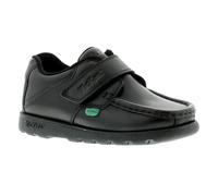Kickers Infant Boys Fragma Single Strap Leather School Shoes Black 7